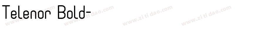 Telenor Bold字体转换